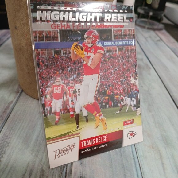 2022 Panini Prestige Highlight Reel Travis Kelce #hr-9 - Picture 3 of 4